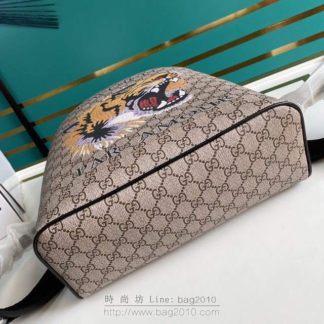 Gucci古馳包包 G家新款雙肩包 419584 古奇虎刺繡男士雙肩背包 gdj1421